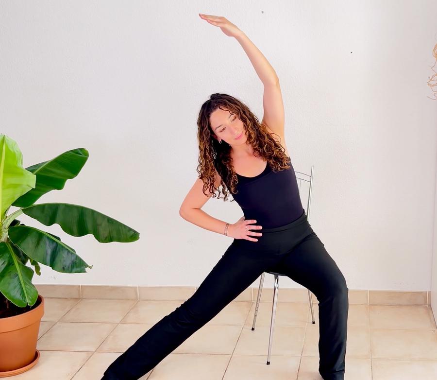 Anissa en séance Pilates